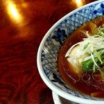 鶏 牛骨 鯛と貝類の旨味が 凝縮された清湯スープ By Debu Ingodebunables De Tapun さんくるげ 神俣 ラーメン 食べログ