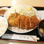 うえはら - ロースカツ定食 850円 全景