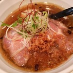 天雷軒 - 琥珀醤油ラーメン 全部入り