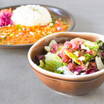 カレー&スパイス ハナコ - ★ランチ限定「ミニサラダセット+¥250-」
