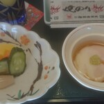 福松荘 - 温泉玉子♪うまーい♪梅干しまで美味しい(笑)