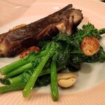 ビストロ マキムシ - 骨付きベーコンと菜花ソテー