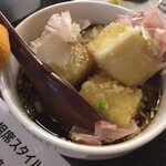 つくつくぼうし - 揚げだし豆腐と新アナゴさんの頭ｗ