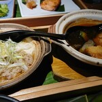 Yakitori Chidori - 1911_Yakitori Chidori-やきとり ちどり-_POWER LUNCH@107,000Rp_牛鍋、チキンカツ煮込み、しめ鯖サラダ