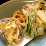 旨い料理・旨い酒 じょうじ - 日本一のシイタケとアスパラを使った野菜のてんぷらは絶品！