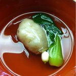 松 - ほたて貝のしんじょの吸い物