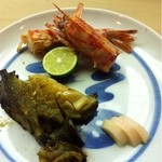 松 - 車えび、あわび