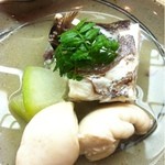 松 - 鯛 鯛の白子 スープを張って