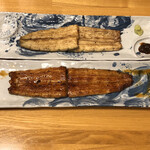 鰻はし本 - 横山さんの鰻の白焼きと蒲焼き