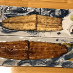 鰻はし本 - 横山さんの鰻の白焼きと蒲焼き