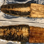 鰻はし本 - 横山さんの鰻の白焼きと蒲焼き
