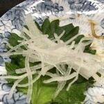 居酒屋さいとう - 大根のツマは全て手切り