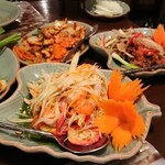 Baan Khanitha Thai Cuisine - 1911_Baan Khanitha Thai Cuisine_Spicy papaya & carrot salad＠210THB(ソムタムソンシー)
