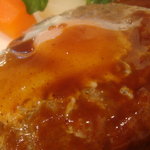 くいしんぼー山中 - ハンバーグ　アップ