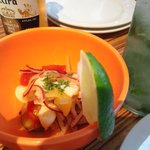 蛸とオレンジのセヴィーチェ（500円）