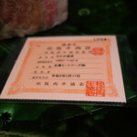 肉屋 田中 - 証明書