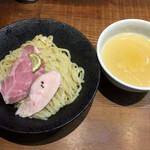 町田汁場 しおらーめん進化 - 2018年夏期限定麺・しお冷やしつけ麺（1000円）