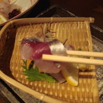 肴 大富 - 関鯵　半端なく身がぷりとしつつしまってる