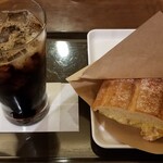 ST.MARC CAFE - 熱々ホットサンドモーニング(480円)+税