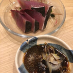 Shinki - 初鰹 薬味いっぱいで最高
                        本日一番のお皿