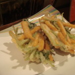 肴 大富 - からすみカキあげ