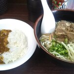 天馬 - ソーキそば(小)とあぐーミニカレー