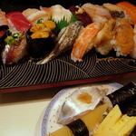 かねとも寿し - 最特上寿司全景