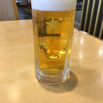 寿松庵 - 生ビール670円の銘柄は札幌でした