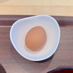 Izuno Ryoushi Baru Otameshiya - 肉蕎麦 ¥850 の生玉子