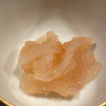 お座敷 天婦良 あやめ - アオリイカの明太子和え