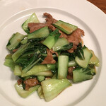 楽山 - 牛肉と青梗菜炒め
