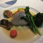 スズキをポワレ