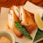 きむらや - ササミ春巻き明太ソース　６３０円