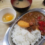 信濃路 - カレーに味噌汁が付くのはいいお店( ´∀｀ )b