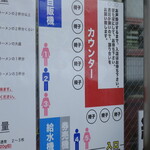 ラーメン二郎 - 店内の並び方