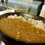 カレーの店 KYU- - ひよこ豆とじゃがいものホクホクカレー＋カレールー増し