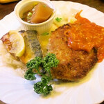 みすたーらいおん - ノルウェーサバのソテーとビクトリアカツ