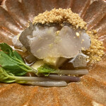 木山 - アブラメ浜防風とｾﾛﾘ煎り立て胡麻をかけて