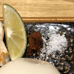 中華蕎麦 とみ田 - 塩、辛味、スダチ