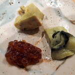 鮨 はしもと - 珍味3種