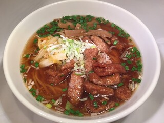 まんみ - 炸腸湯麺　（ホルモンラーメン）