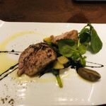miyashita - フランスのシステロン産産仔羊の方ロースト、バルサミコとオリーブの二種のソース