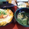 Yamakian Udon - カツ丼セット  880円  茶碗蒸しはセルフサービス品のひとつ