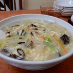 福香門 - 「体ポカポカかきたま生姜湯麺」