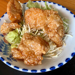 食事処米米 - 鶏の唐揚げピリ辛甘酢かけ