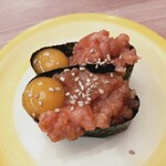 すし江戸 - サーモンユッケ