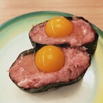 すし江戸 - うずら鉄火