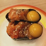 すし江戸 - サーモンユッケ