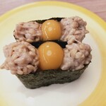 すし江戸 - うずら納豆