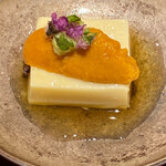銀座 しのはら - 自家製玉子豆腐の雲丹のせ